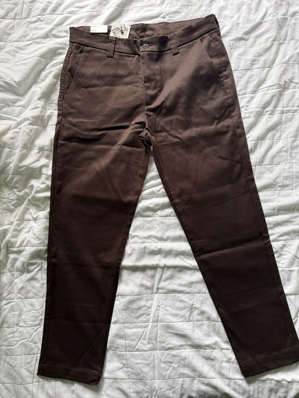 Zara Men's Dark Brown Chinos